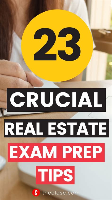 real estate exam tips